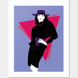 Classy Lady 80s Patrick Nagel Posters and Art